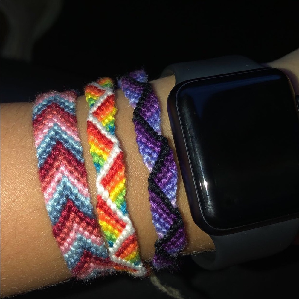 Homemade friendship bracelets